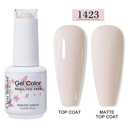 Clou Beauté HEMA & TPO Free Gel Nail Polish – 15ml Professional UV/LED compatible
