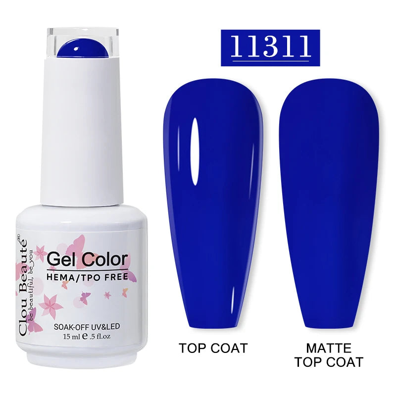 Clou Beauté HEMA & TPO Free Gel Nail Polish – 15ml Professional UV/LED compatible
