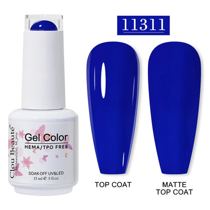 Clou Beauté HEMA & TPO Free Gel Nail Polish – 15ml Professional UV/LED compatible