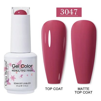 Clou Beauté HEMA & TPO Free Gel Nail Polish – 15ml Professional UV/LED compatible
