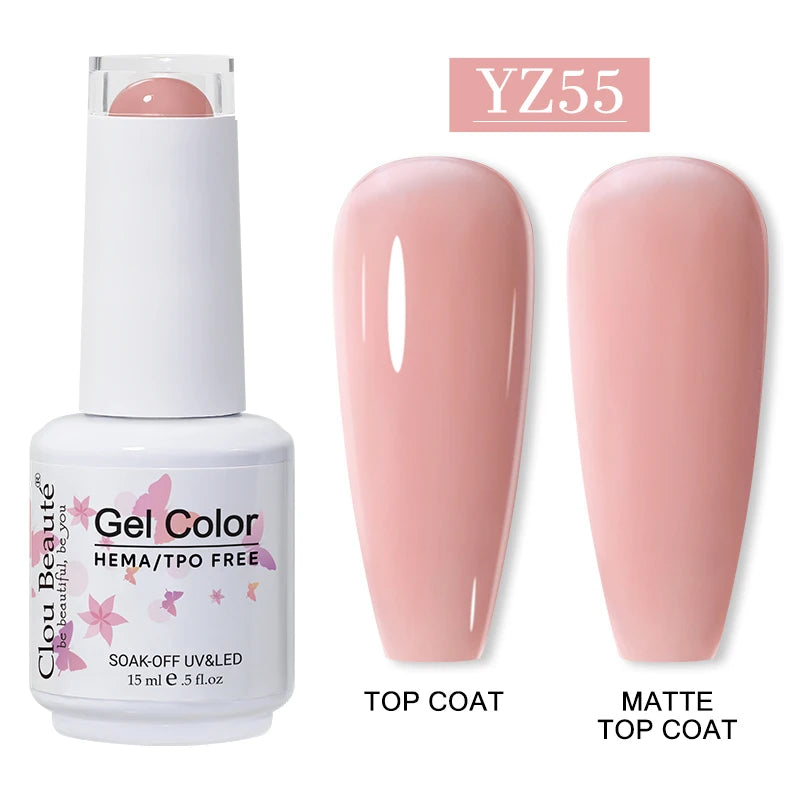 Clou Beauté HEMA & TPO Free Gel Nail Polish – 15ml Professional UV/LED compatible