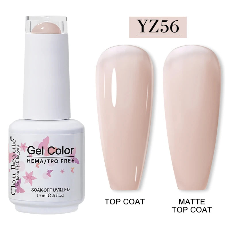 Clou Beauté HEMA & TPO Free Gel Nail Polish – 15ml Professional UV/LED compatible