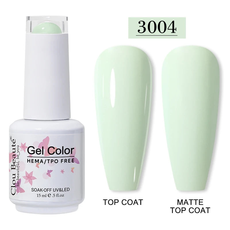 Clou Beauté HEMA & TPO Free Gel Nail Polish – 15ml Professional UV/LED compatible
