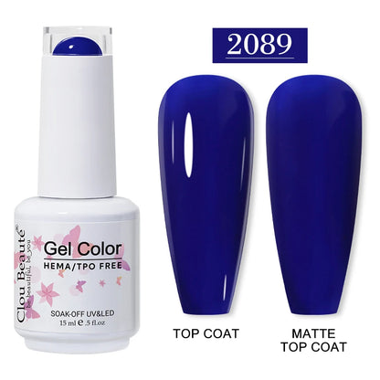 Clou Beauté HEMA & TPO Free Gel Nail Polish – 15ml Professional UV/LED compatible