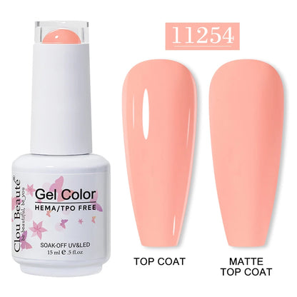 Clou Beauté HEMA & TPO Free Gel Nail Polish – 15ml Professional UV/LED compatible