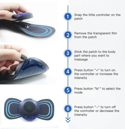 Revitalize Your Senses with the Intelligent Mini Electric Neck Massager - Portable Relief for Neck and Shoulder Tension!