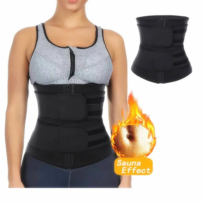 Women Waist Trainer Fitness Sauna Sweat Neoprene Slimming Belt Girdle Shapewear Modeling Strap Body Shapers