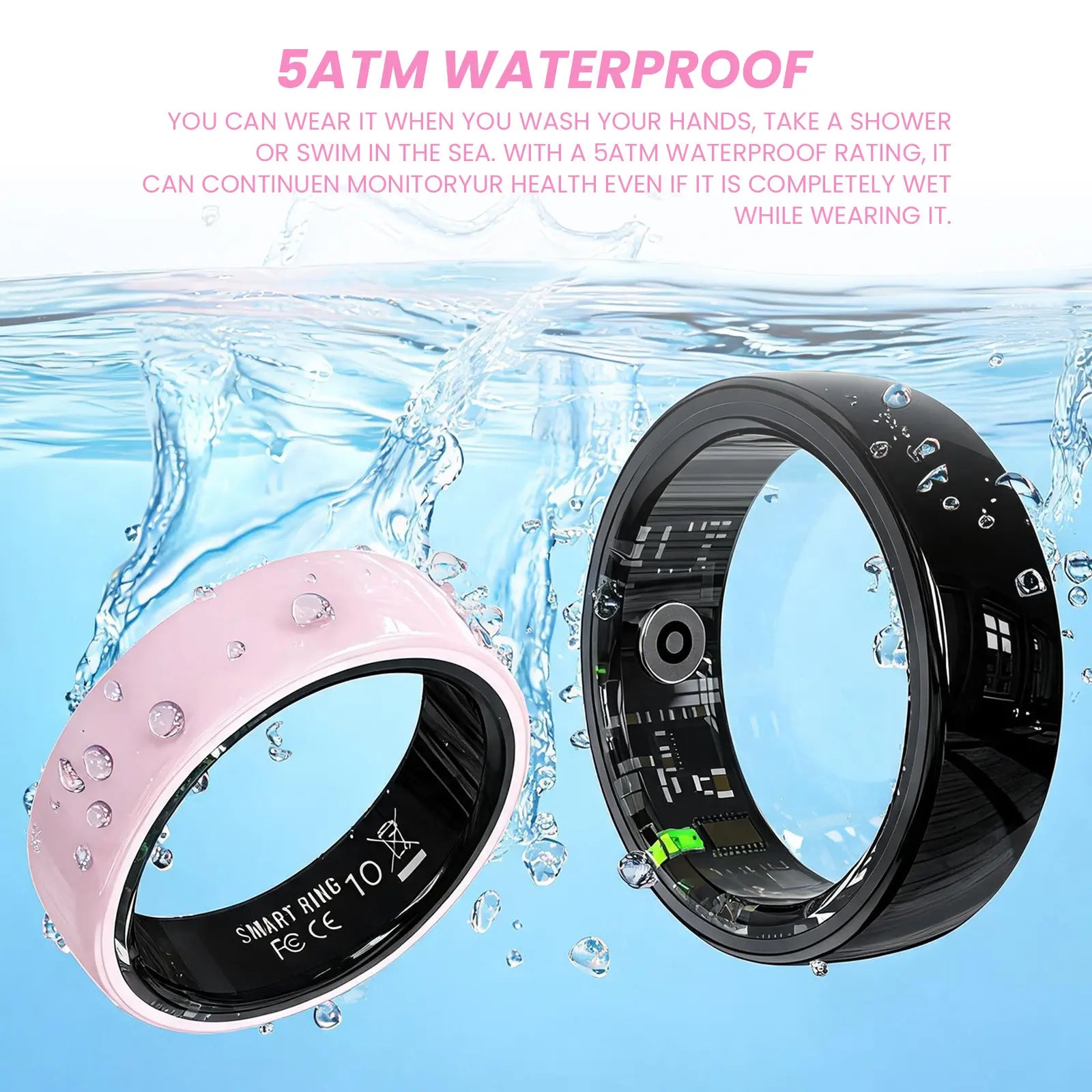 QRing™ R12 Ceramic Smart Ring – Advanced Health & Fitness Tracking at Your Fingertips