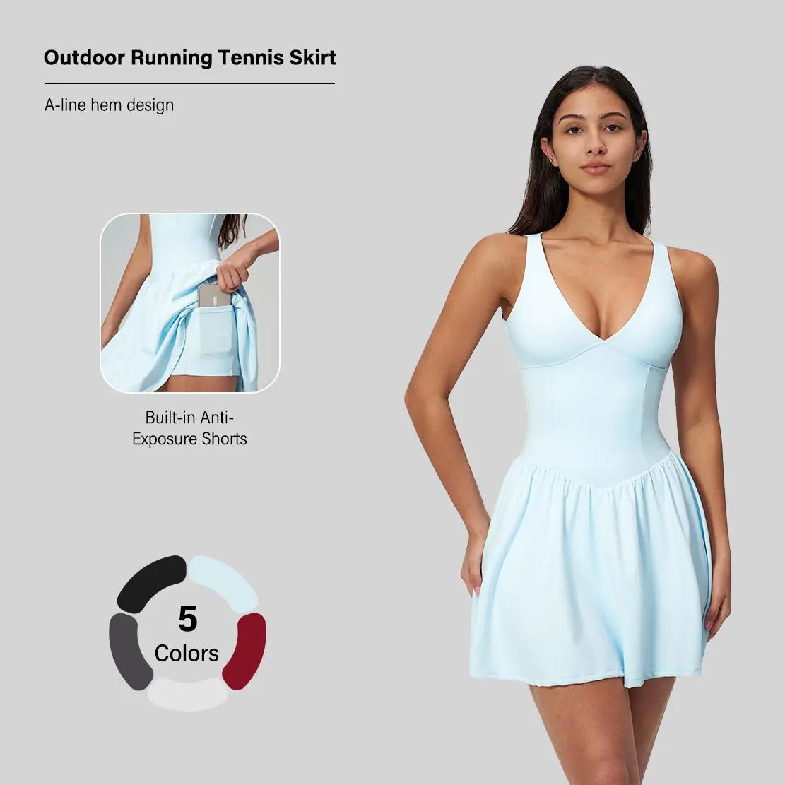 MotionChic™ Performance Dress – Figure-Flattering Active & Casual Wear