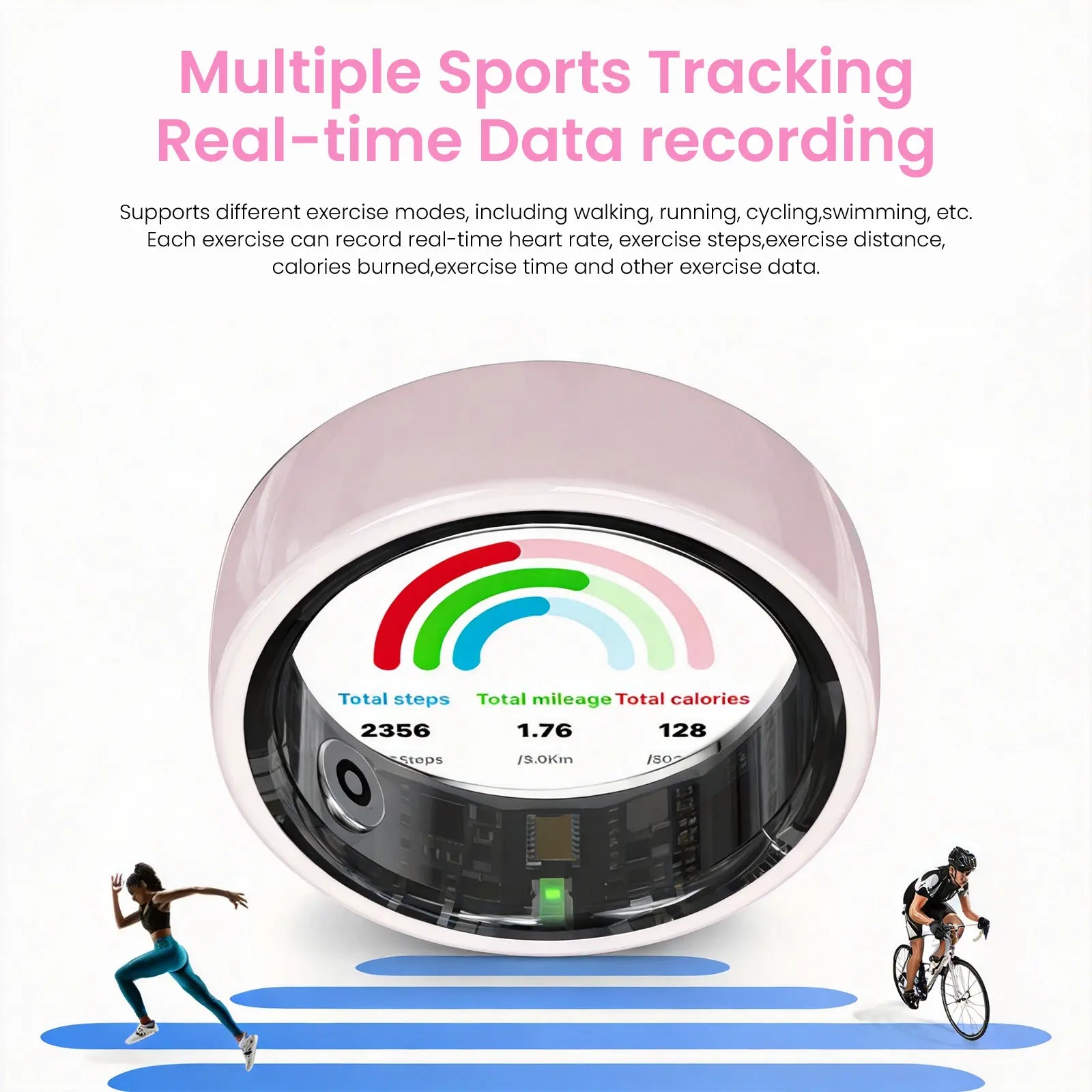 QRing™ R12 Ceramic Smart Ring – Advanced Health & Fitness Tracking at Your Fingertips